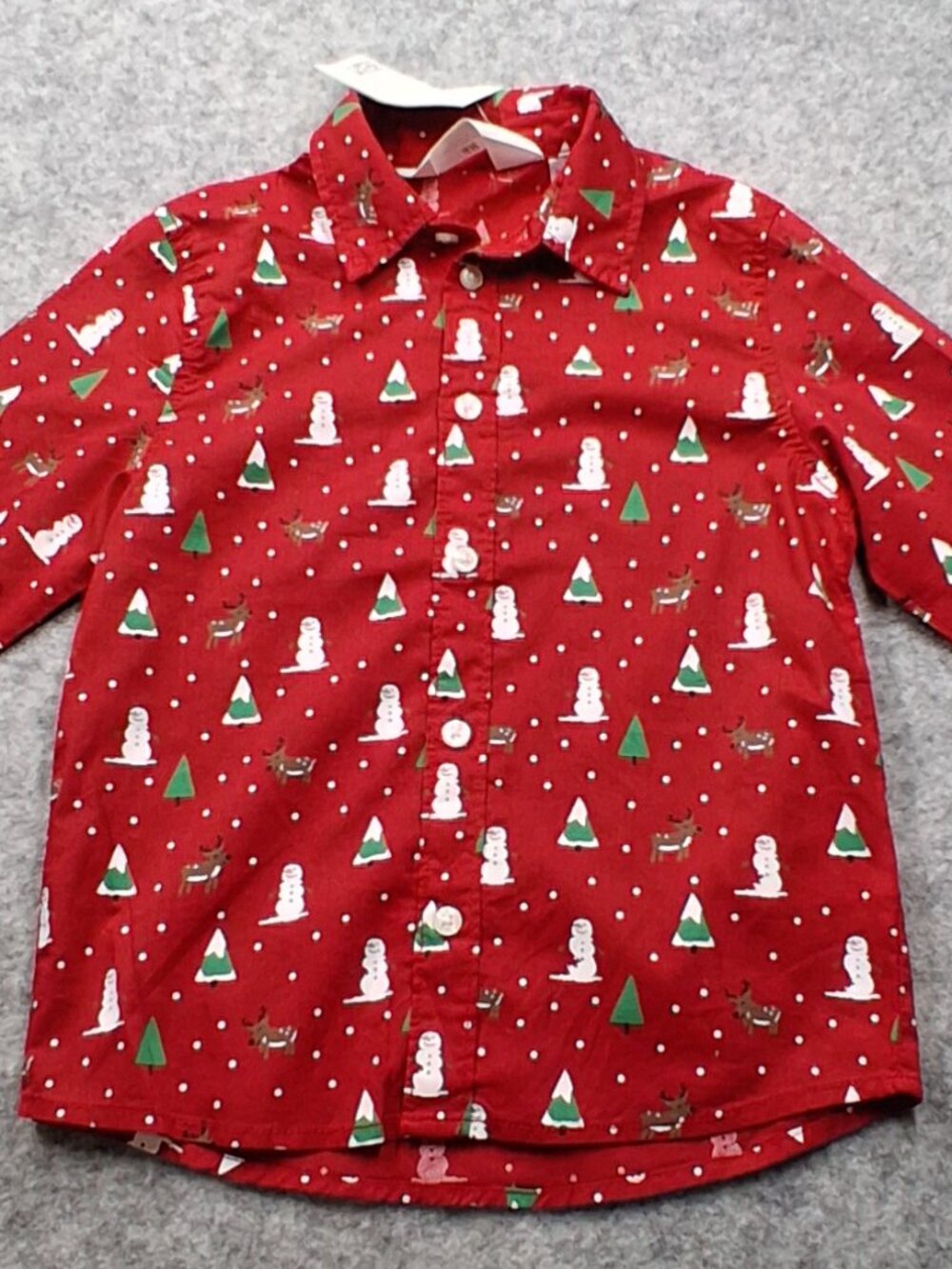 H&M boys button down shirt size 3-4 multicolored  new with tags